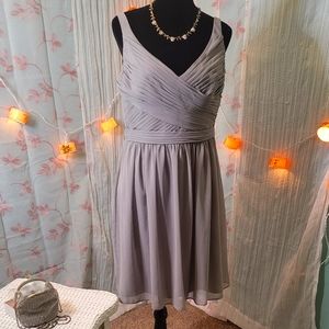 🥻PROM BRIDESMAIDS GOWN-sz14 Gray